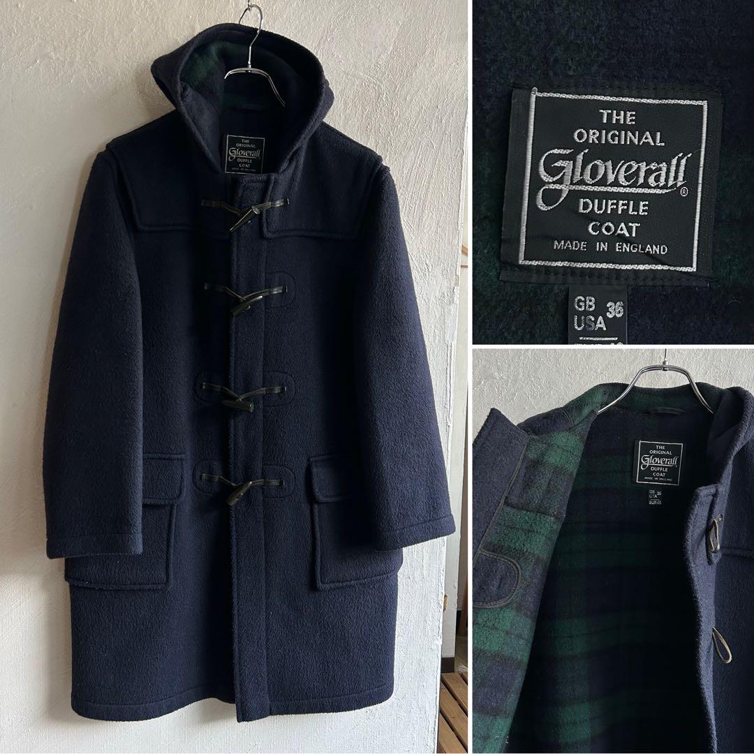 イングランド製 gloverall ブラックウォッチ モリスダッフルコート