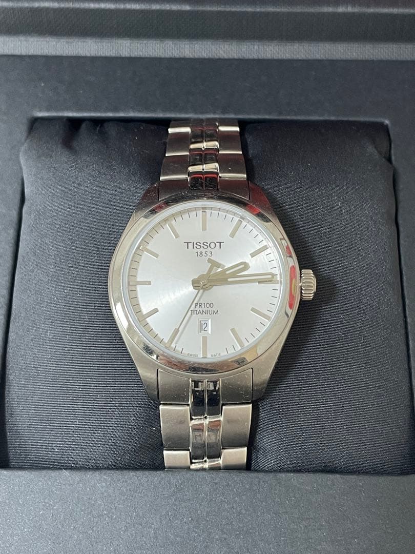 TISSOT レディース チタン腕時計 T101210A