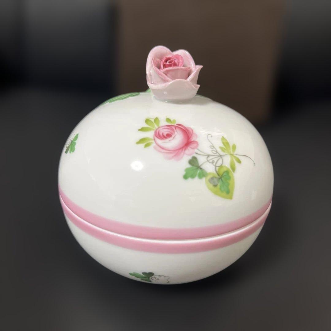 売り切り価格［新品］Herend♡ウィーンの薔薇ピンク♡マルボンボン② 希少品
