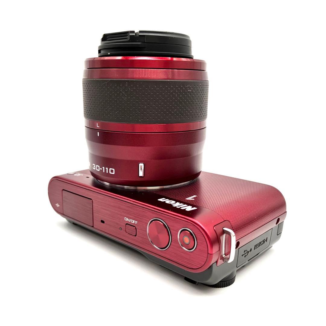 Nikon 1 J2 レッド　30-110mmVRレンズキット