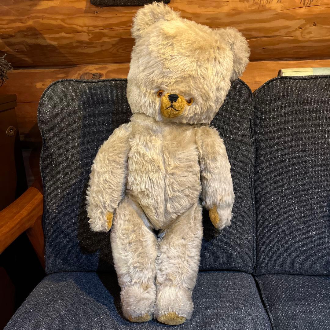 お正月お値下げ！ドイツ　DDRベア　アンティークベア　アンティークテディベア