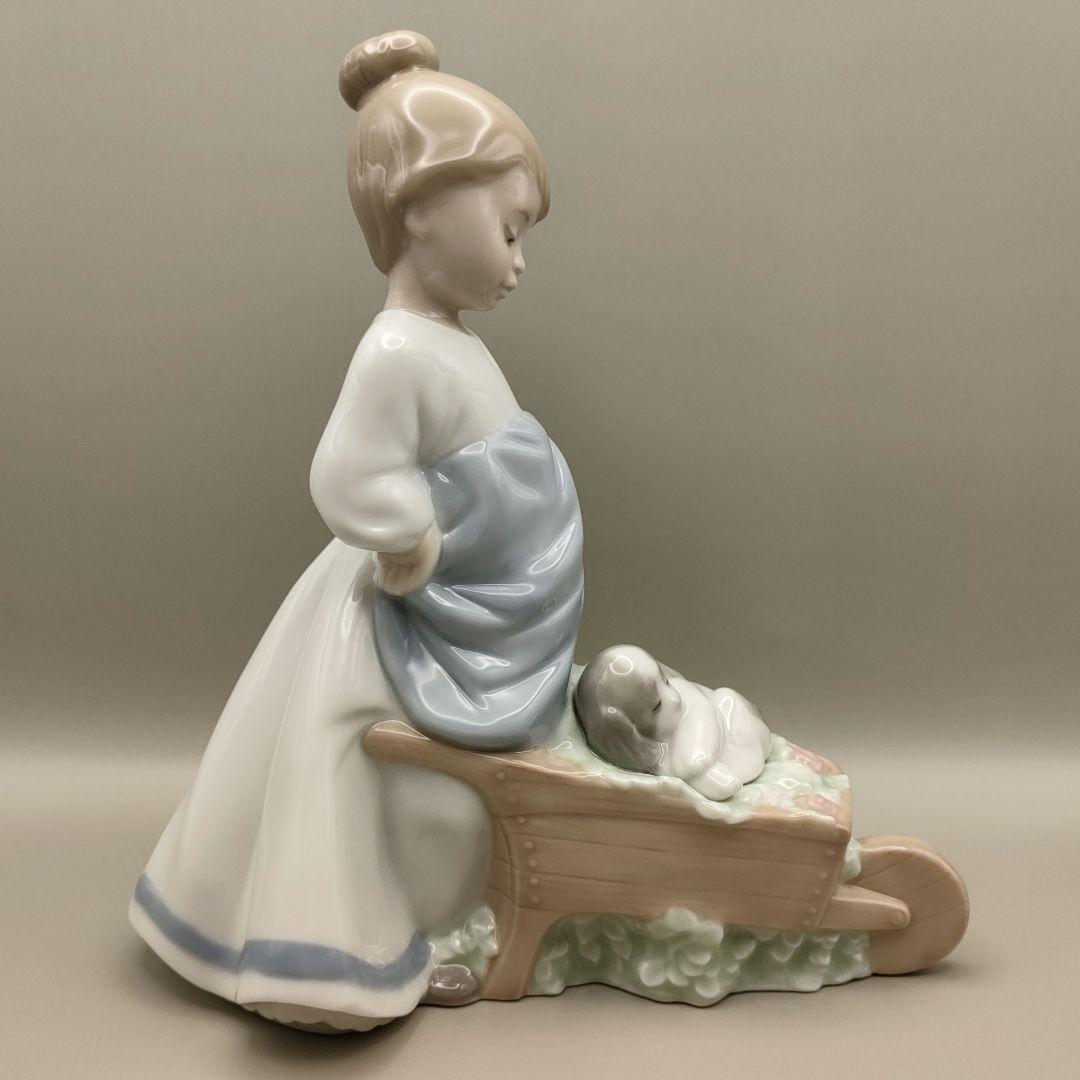 ✦極美品✦ リヤドロ NAO　マイガーデン　少女　犬　専用箱あり