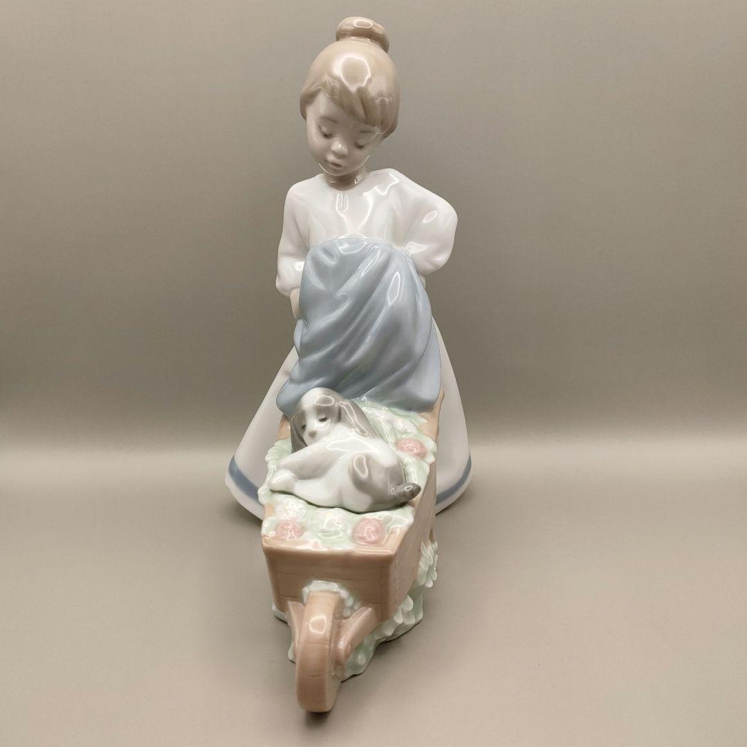 ✦極美品✦ リヤドロ NAO　マイガーデン　少女　犬　専用箱あり