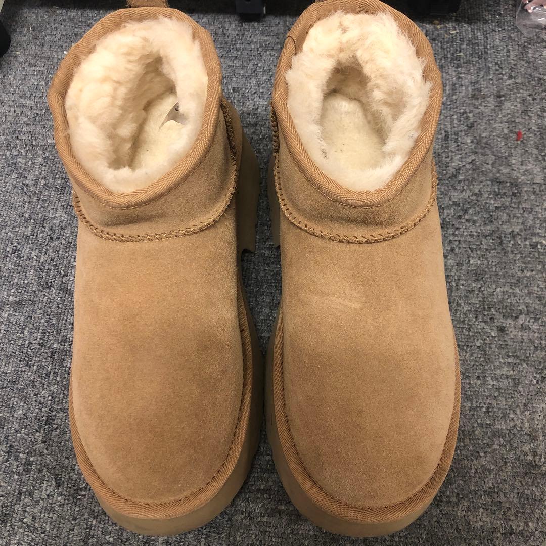 UGG ブラウン 厚底 ムートンブーツ　アッグ