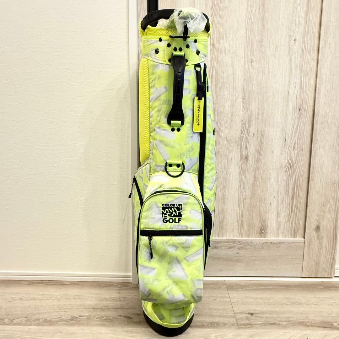 ☆新品未使用☆ビバハート 7.5型 総柄スタンドキャディバッグ