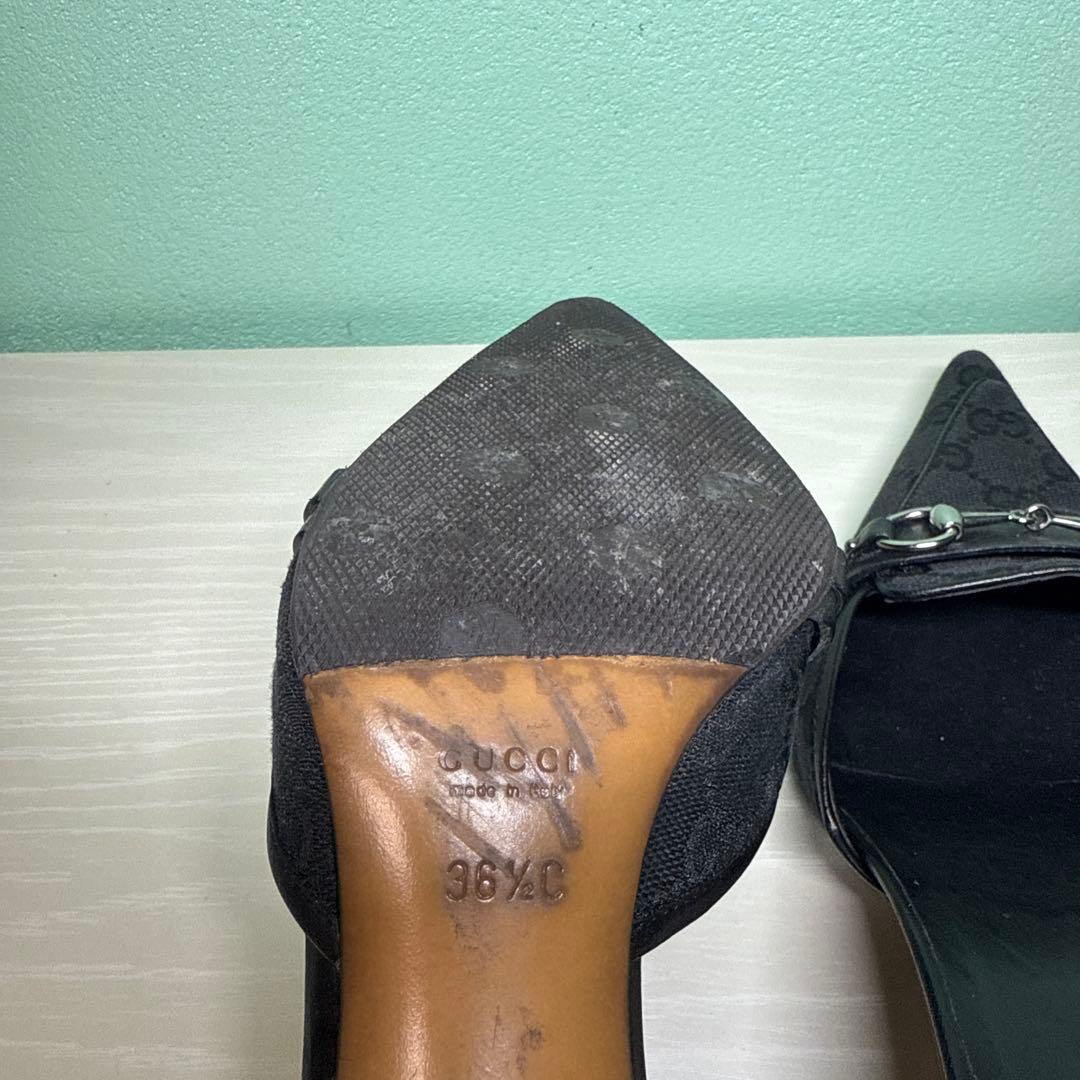 GUCCI ホースビット　ミュール　パンプス　サンダル　グッチ　GG柄