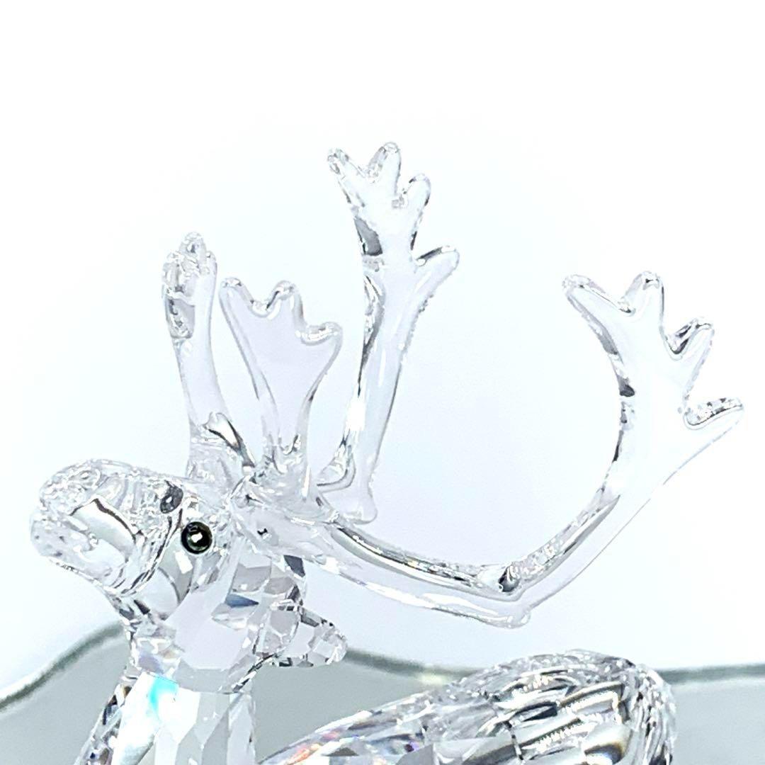 SWAROVSKI スワロフスキー トナカイ クリスタル 台座付き クリスマス