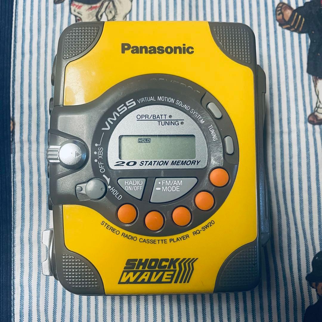 [完動品]パナソニック　ショックウェーブ　カセットプレーヤー RQ-SW20
