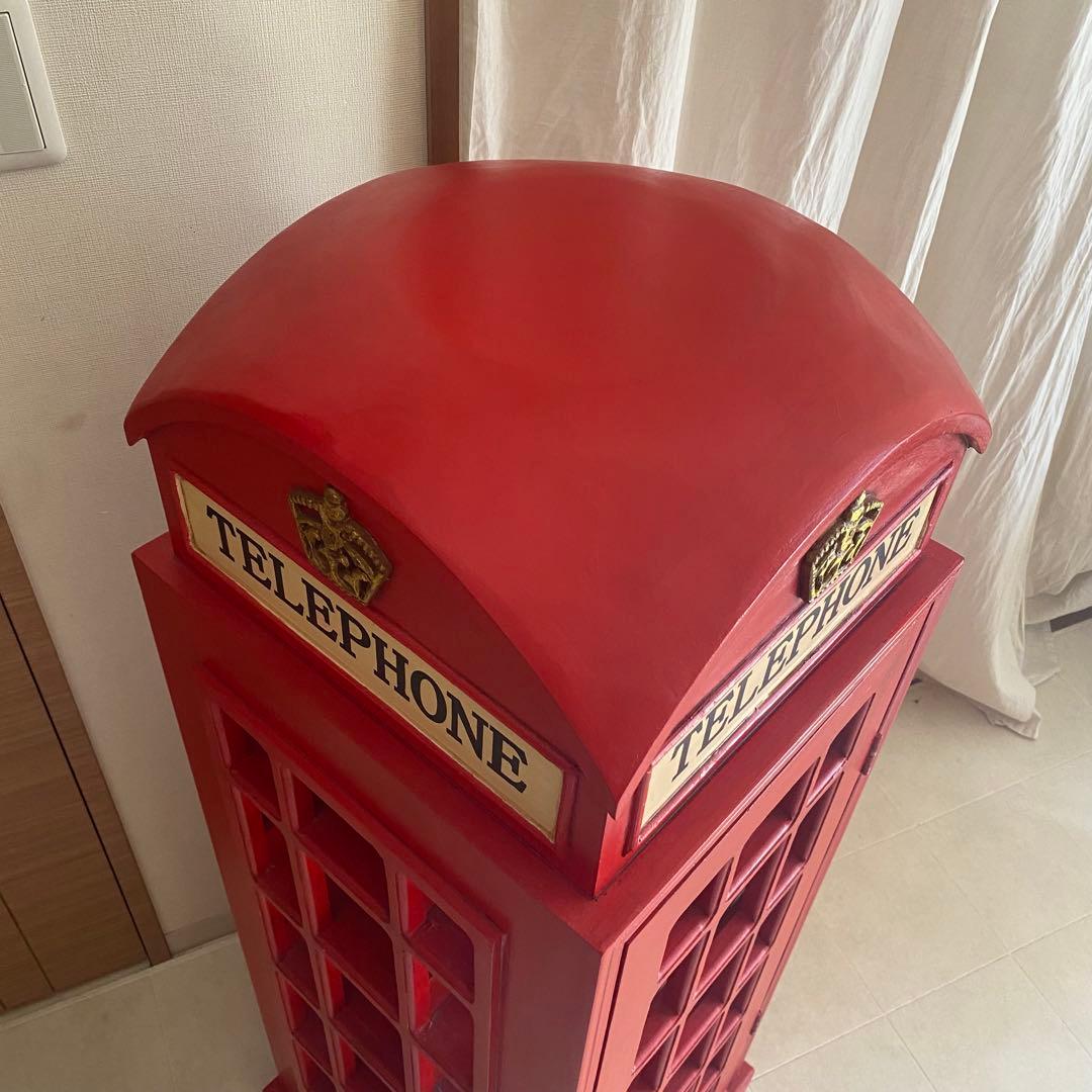 英国　アンティーク　棚　キャビネット　ワインセラー　電話ボックス　イギリス