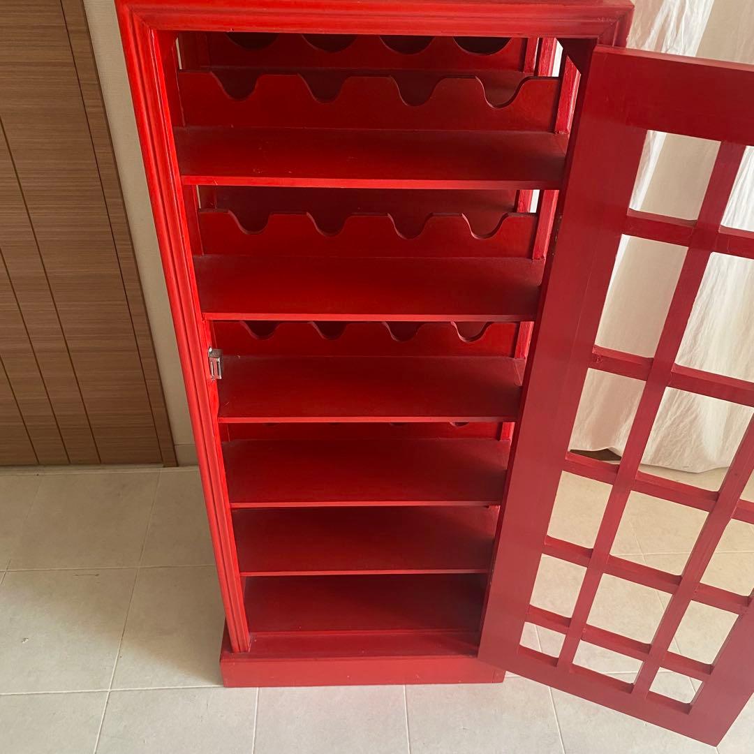 英国　アンティーク　棚　キャビネット　ワインセラー　電話ボックス　イギリス