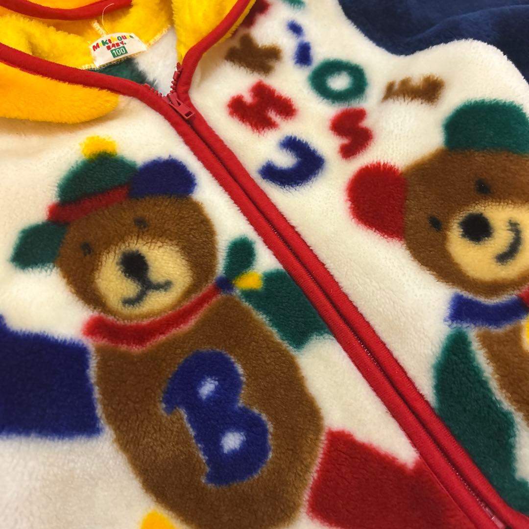 ミキハウス　Baby レトロ　フリース　ボア　ジャケット　コート　100サイズ