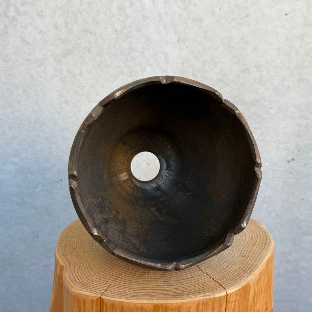 新里竜子 鶴仙園 陶器鉢 植木鉢