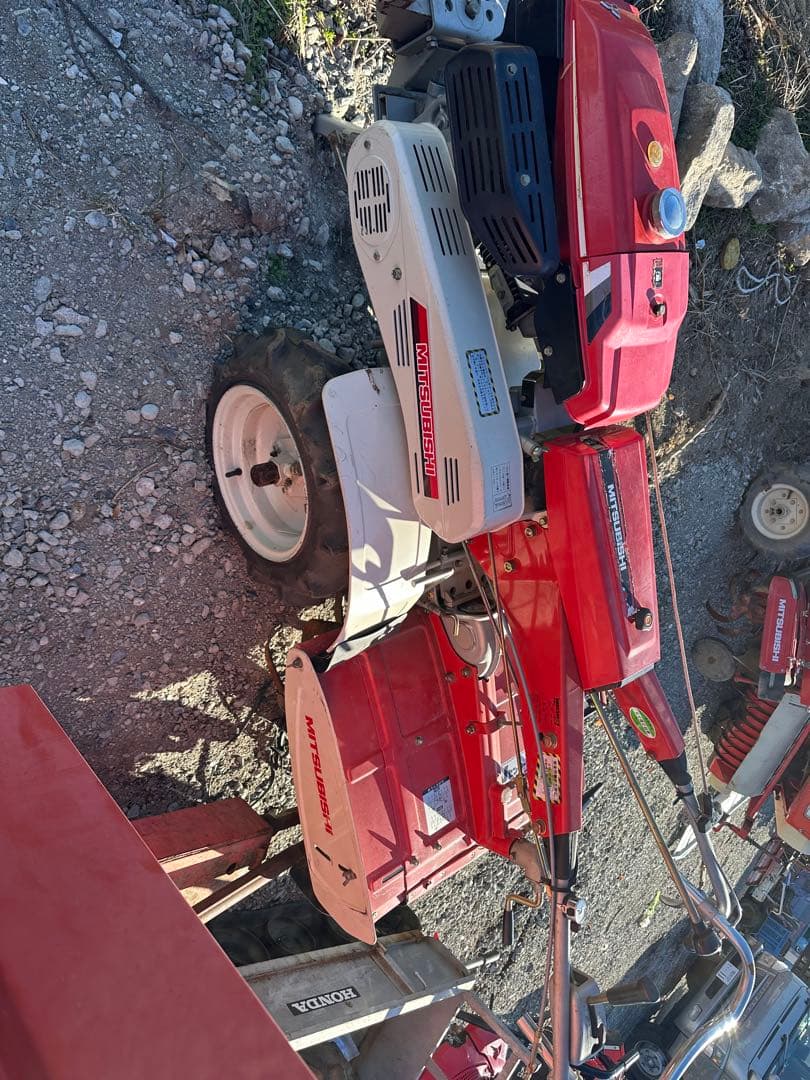 三菱 MR95 耕運機、8.5馬力ガソリンエンジン 後進ギア、動作確認済み