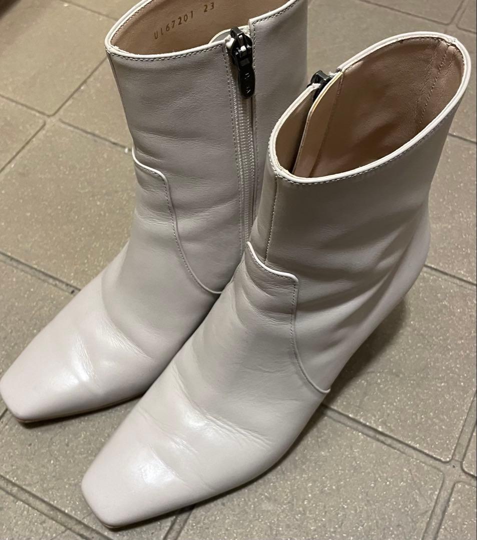 DIANA ダイアナ スクエアトゥ シンプルショートブーツ 23cm