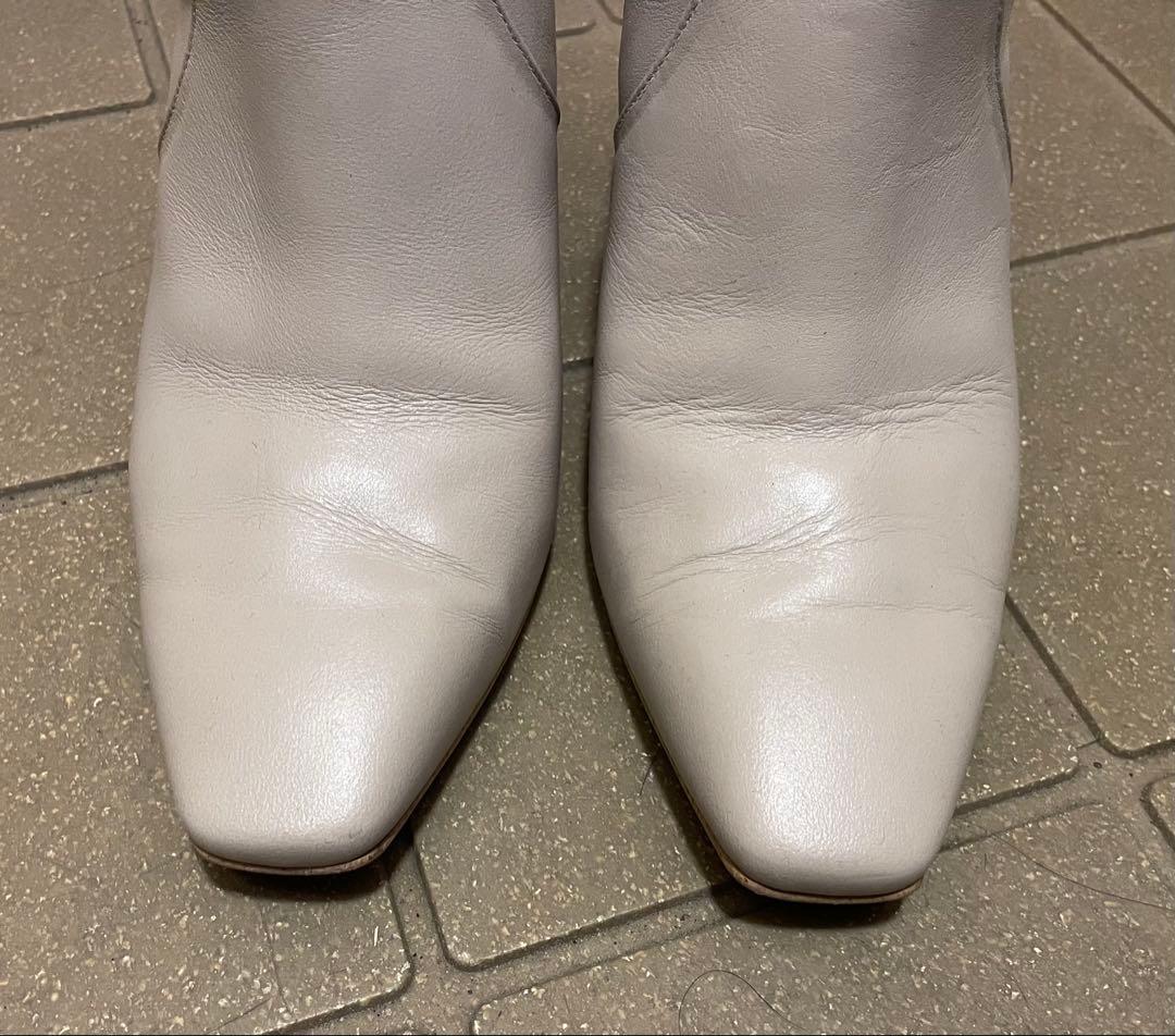 DIANA ダイアナ スクエアトゥ シンプルショートブーツ 23cm