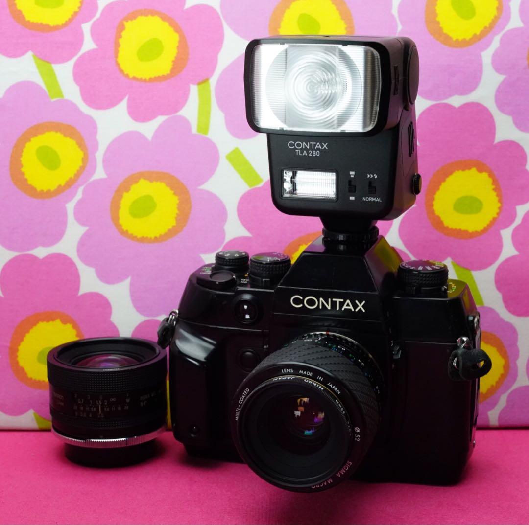 フィルムカメラ名機❤️コンタックスAX 24&50mm付き❤️最強フィルムカメラ