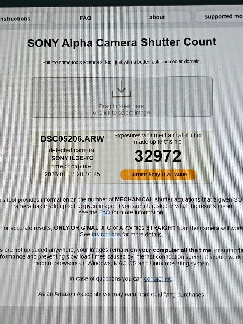 SONY α7C ボディ Body only