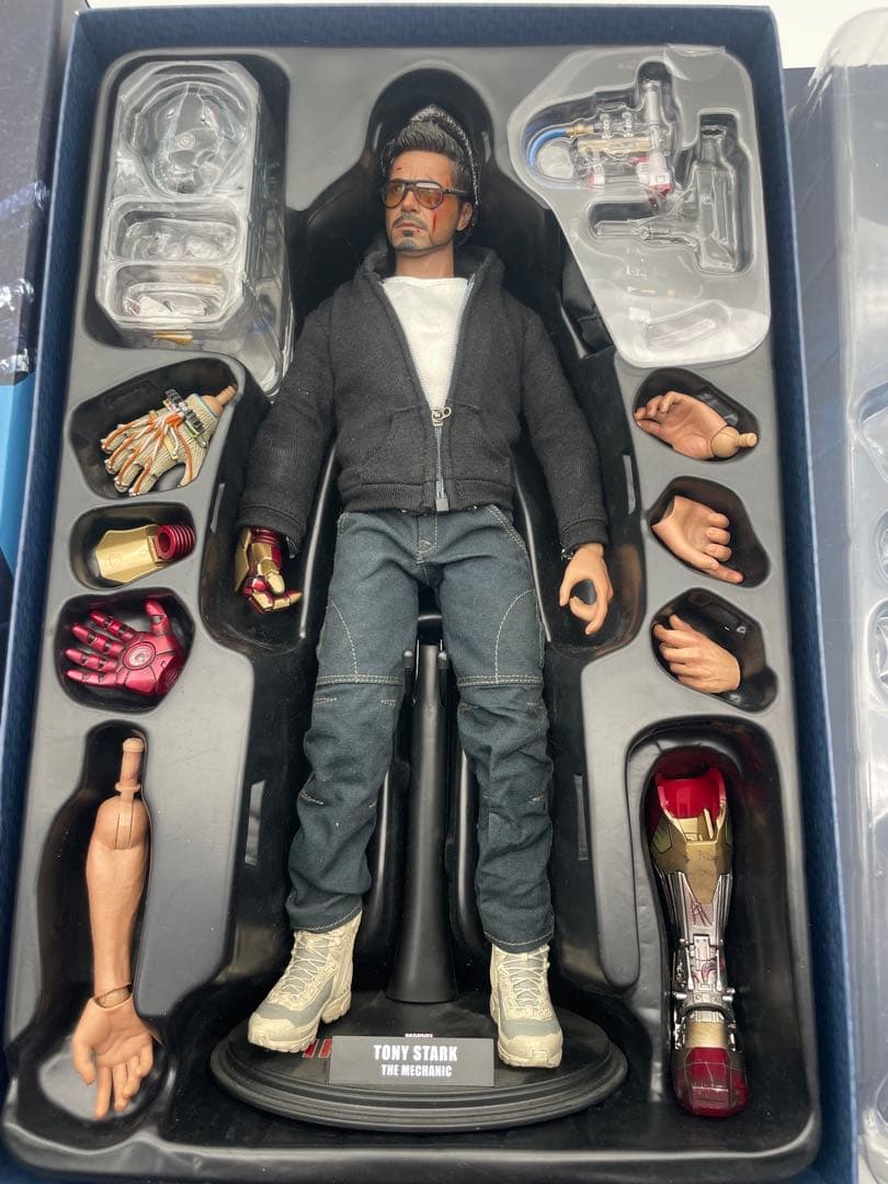 ホットトイズ トニー・スターク(マンダリン邸襲撃版)1/6スケール【美品】