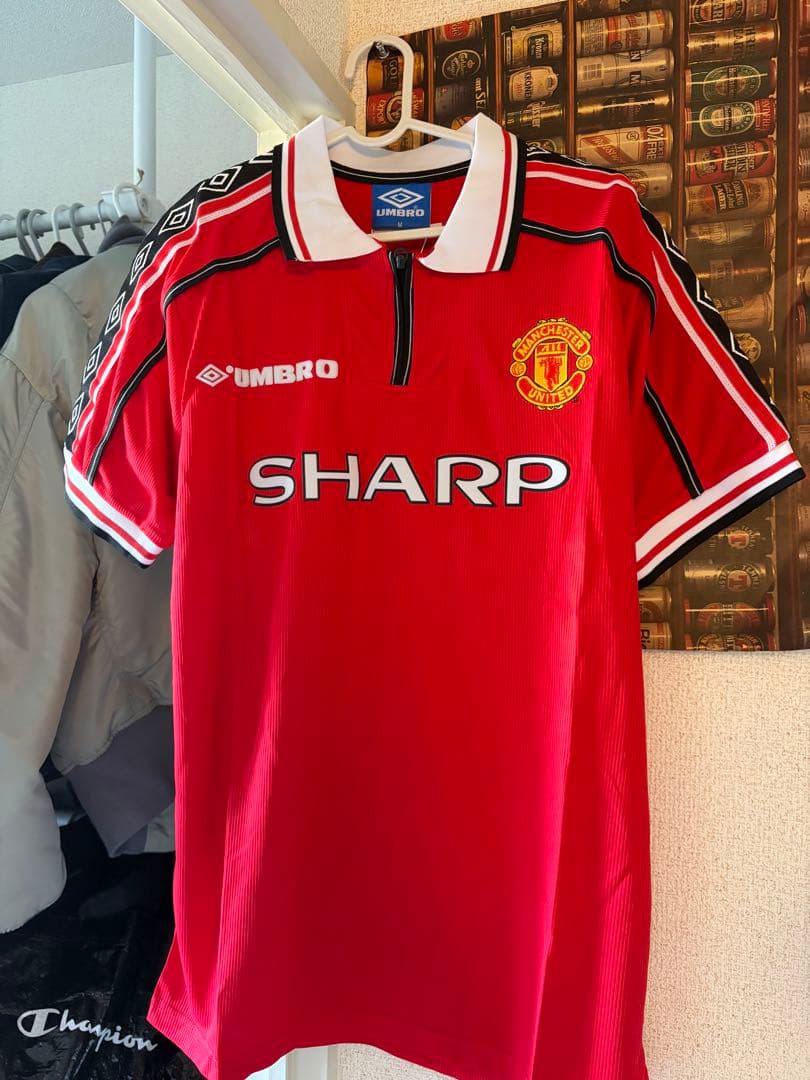 マンチェスター　ユナイテッド99年ヴィンテージ ユニフォームUmbroSHARP