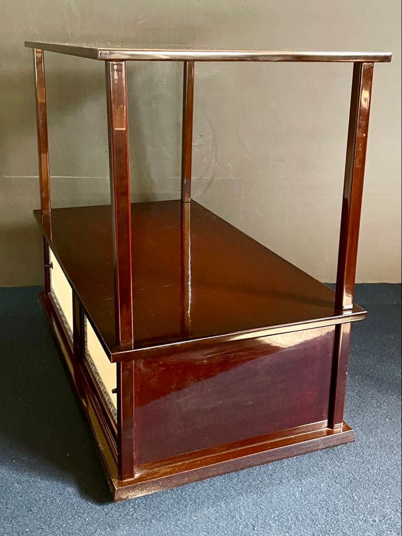 「母」 春慶塗 紹鴎棚 組立式 茶道具 共箱 （901F③）