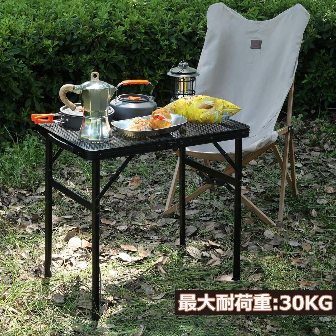 キャンプ テーブル アウトドアテーブル (60X40X56cm)