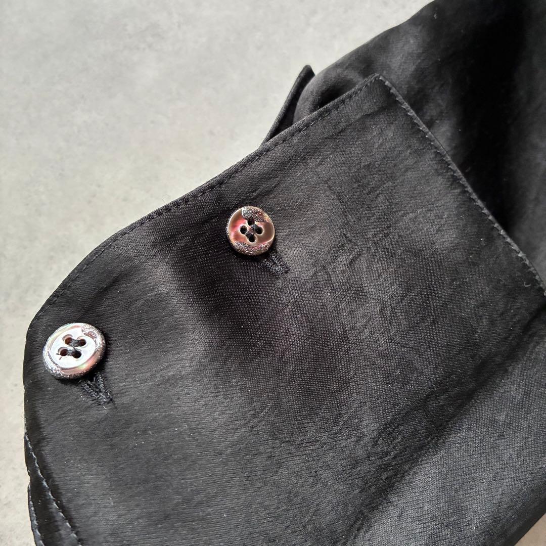 美品 AcneStudios アクネストゥディオズ サテン シャツ 黒 定価5万