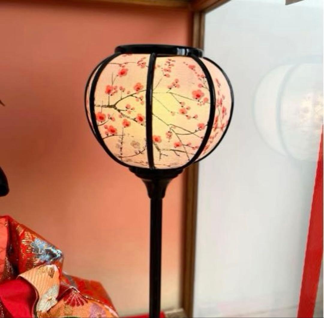 雛人形　コンパクト　雛ケース飾り　オルゴール付き　電球新品交換済