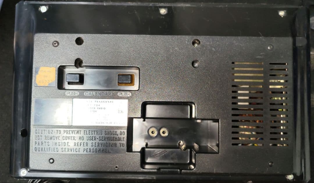 NATIONAL ラジオ　パタパタ時計 ナショナル