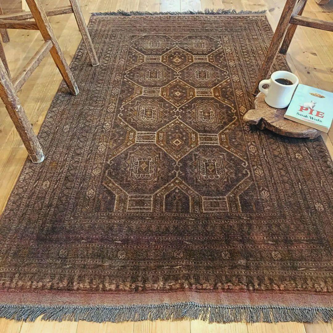 【限定セール】20s トライバルラグ アフガンラグ ヴィンテージラグ