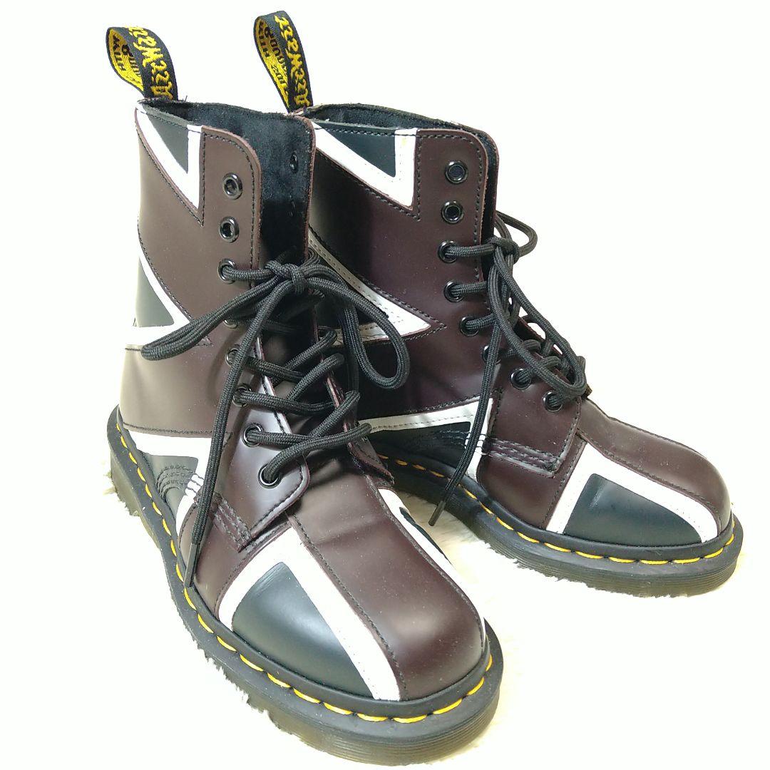 入手困難 ドクターマーチン ユニオンジャック デザイン ワークブーツ 希少