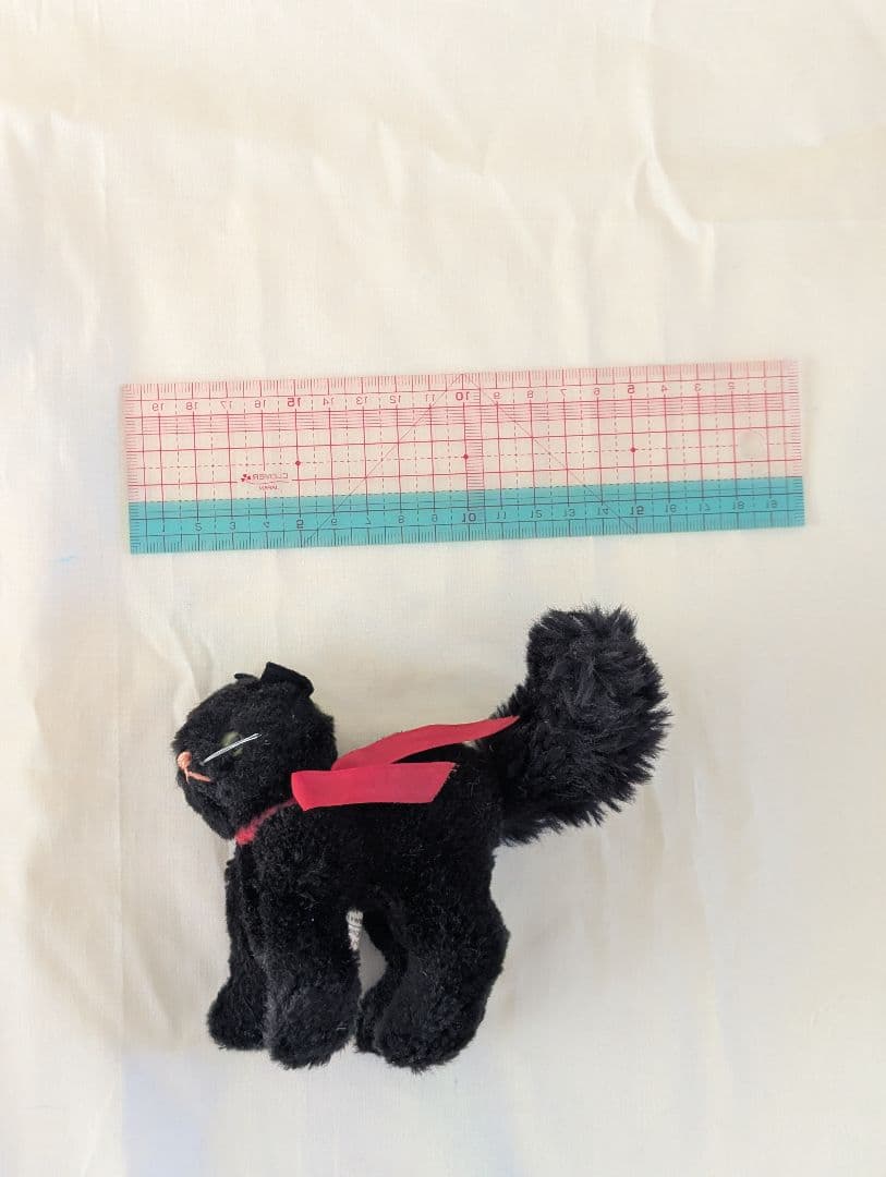 ハーマン　黒猫　ブラックキャット　トムキャット　ぬいぐるみ　アンティーク