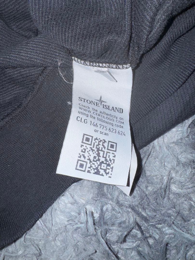 STONE  ブラック 長袖スウェット