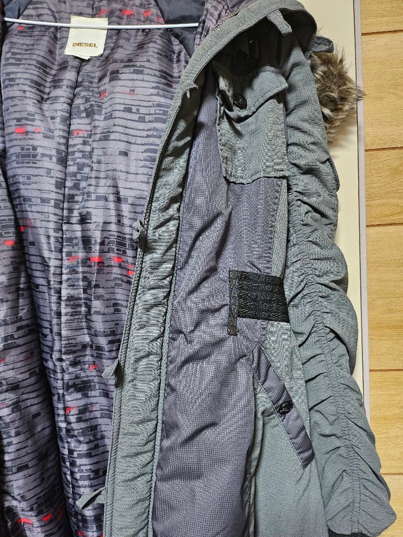 DIESEL グレー モッズコート Sサイズ