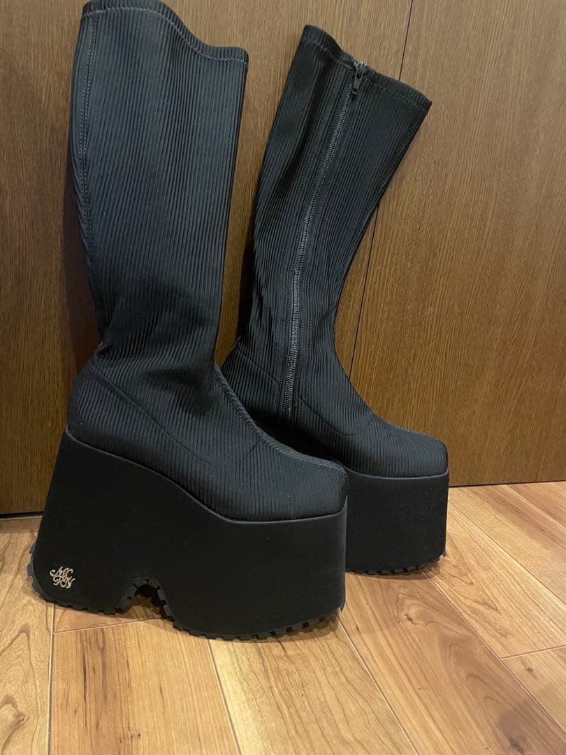 michellMacaron 厚底 ロングブーツ