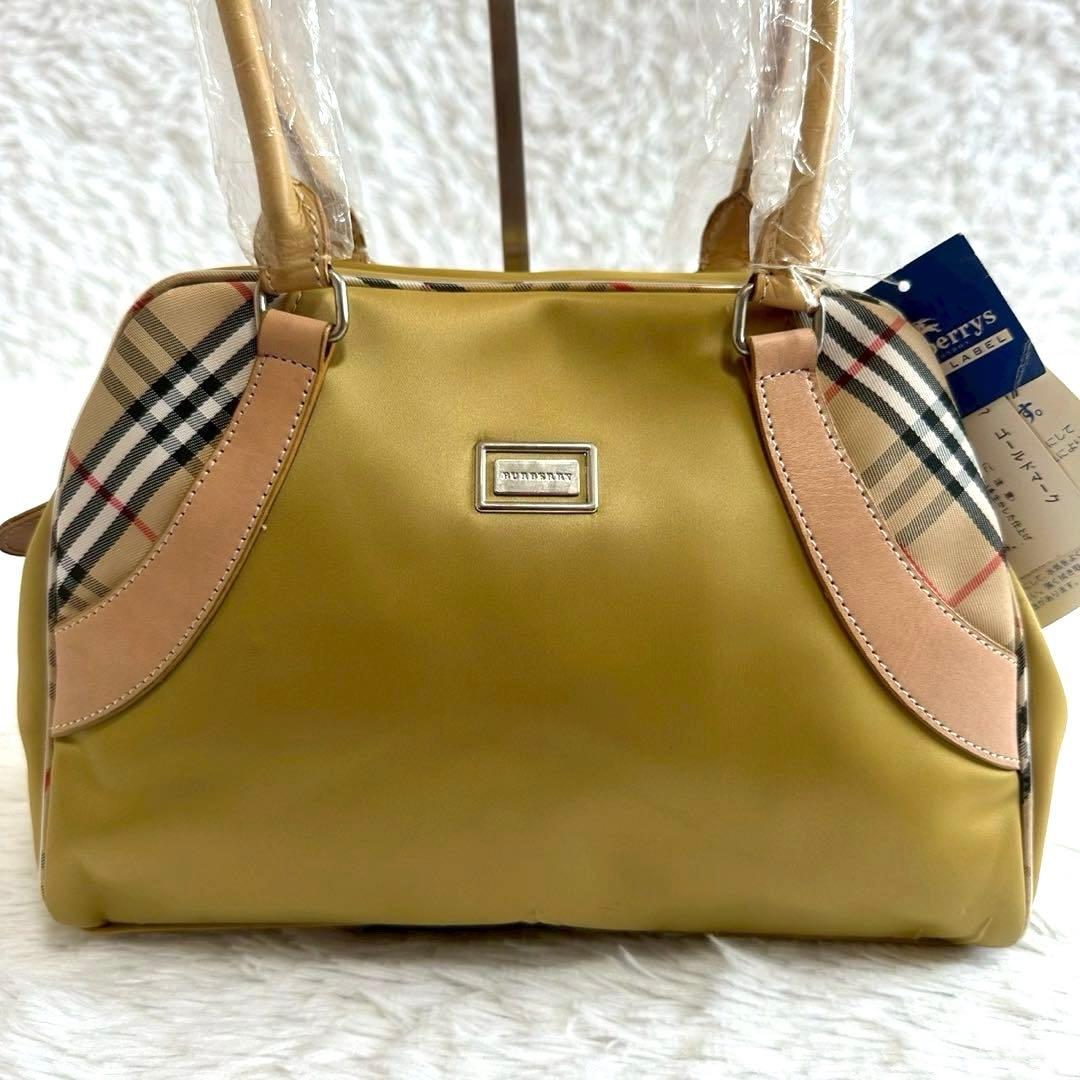 訳あり新品✨バーバリーズ ショルダーバッグ イエロー ノバチェック タグ付き