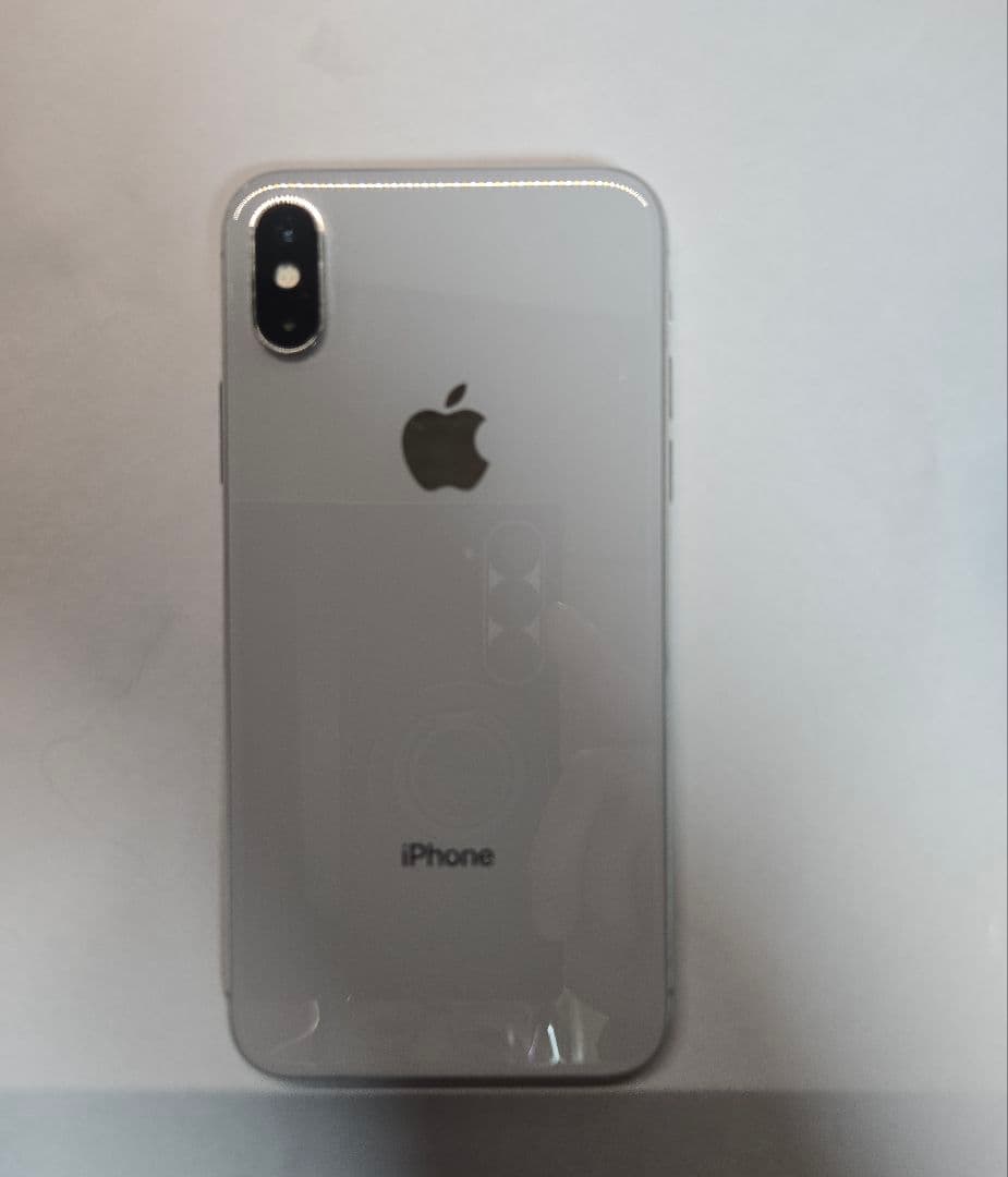 N*！様 【au】Apple iPhone X シルバー 256GB 電池容量9
