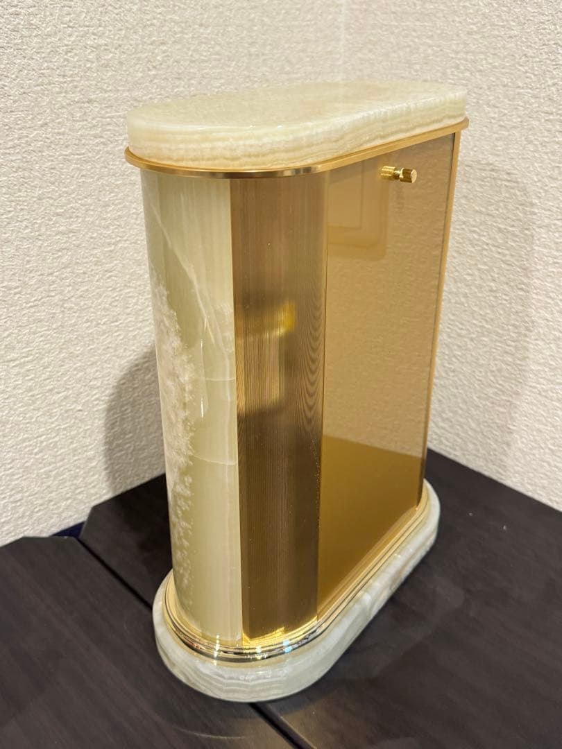 R088 ELIZABETH リズム電波時計 オニックス スワロフスキー