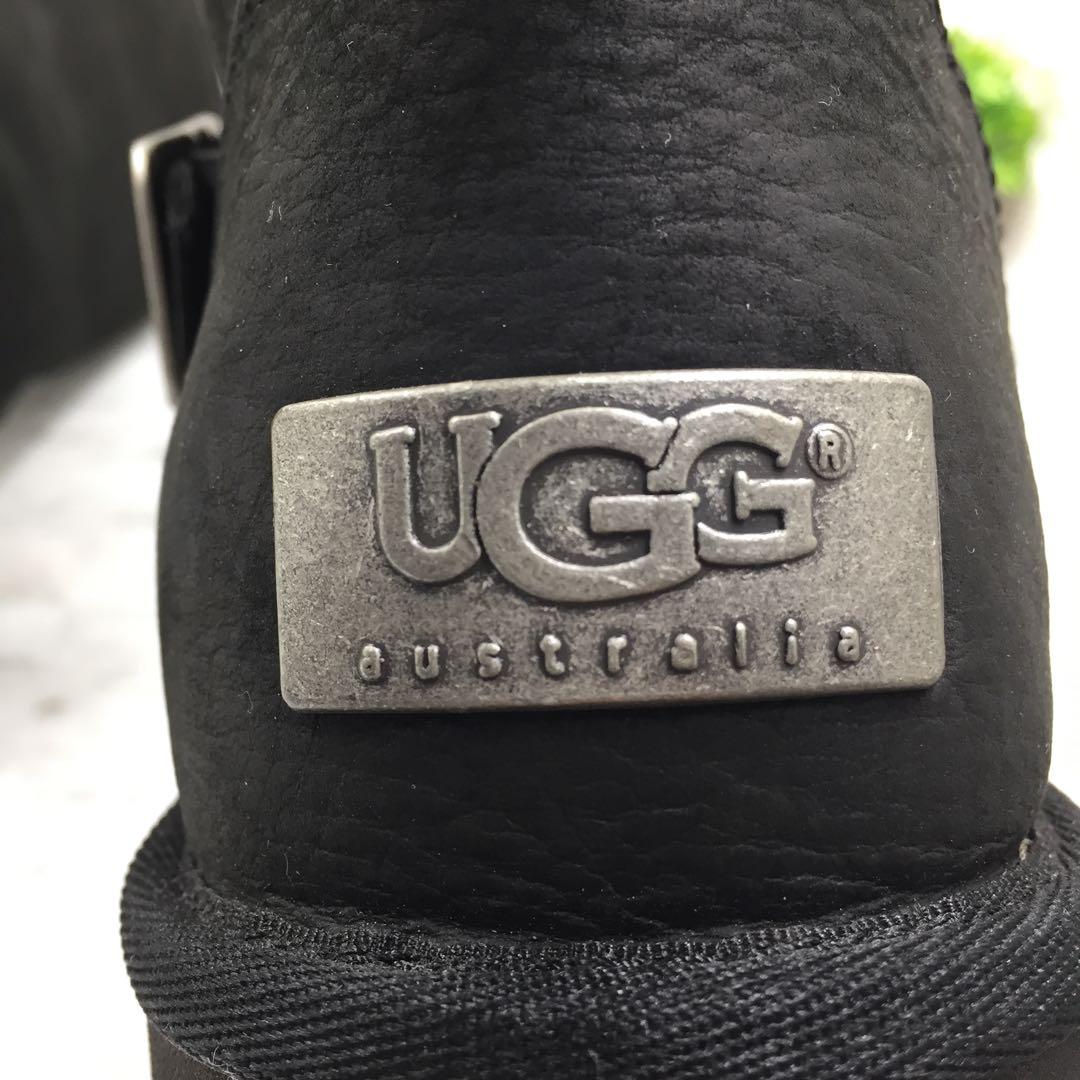 【美品】UGG アグ KENSINGTON エンジニアボアブーツ 黒 23cm