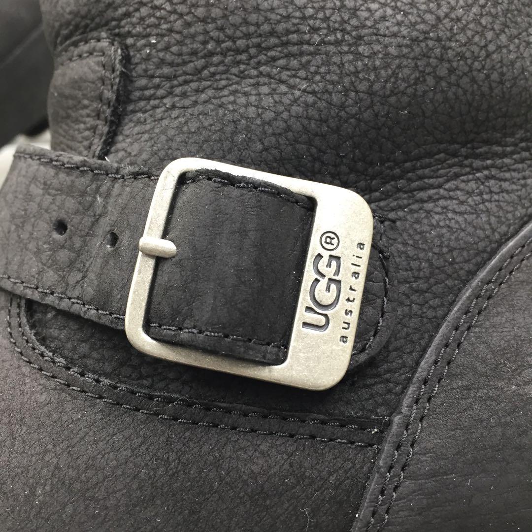 【美品】UGG アグ KENSINGTON エンジニアボアブーツ 黒 23cm