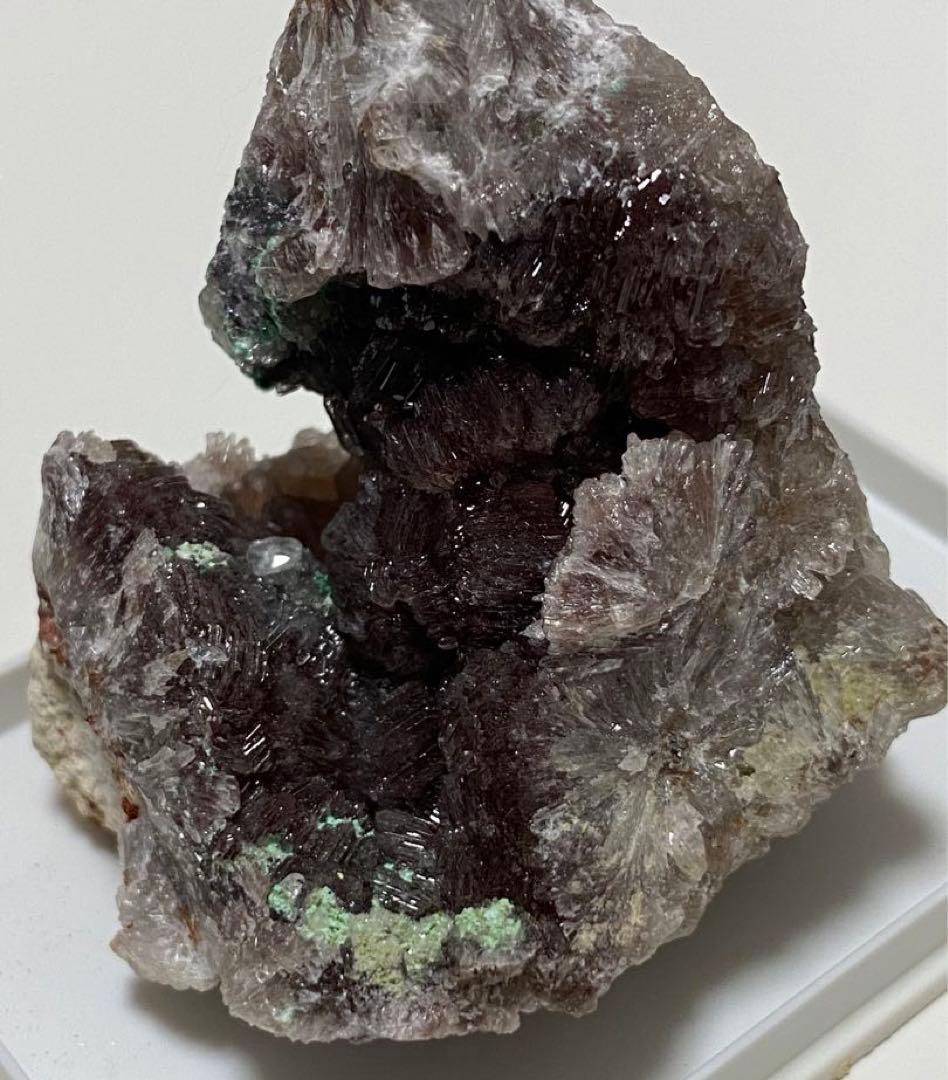 ニューメキシコ産 赤銅鉱入り異極鉱 キュプライト ヘミモルファイト 外国産鉱物