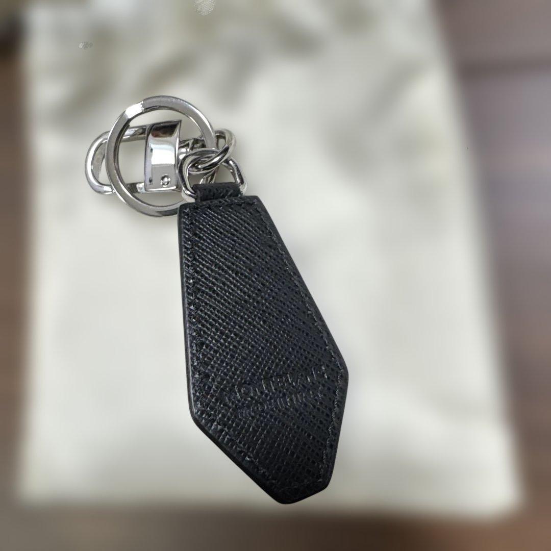 MONT BLANC ブラックレザー キーホルダー