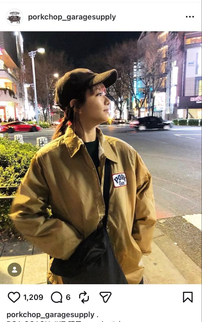 は*ち様 【未使用】PORKCHOP ポークチョップ ボアコーチ　ナイロン　初期