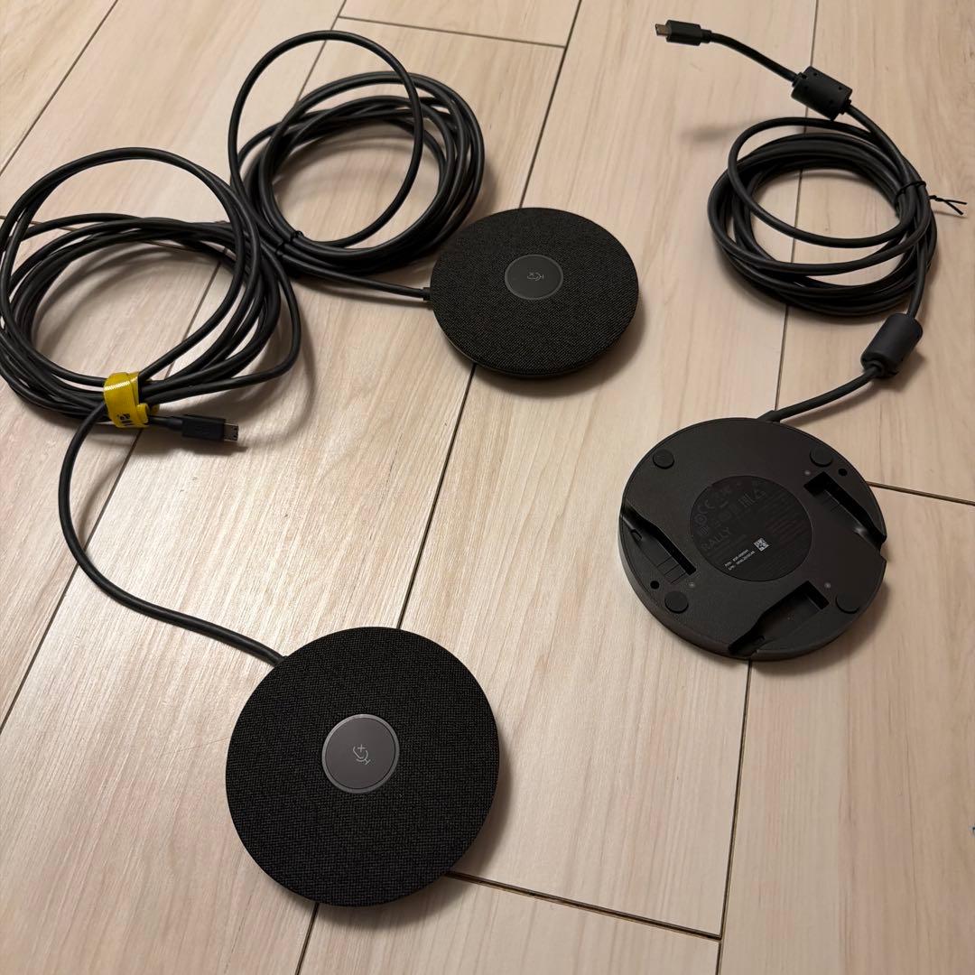 Logi 会議システムRally用Mic Pod（2個）とHub