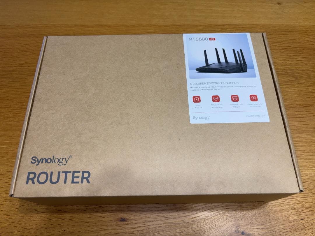 Synology RT6600ax 無線LANルーター 6本アンテナ