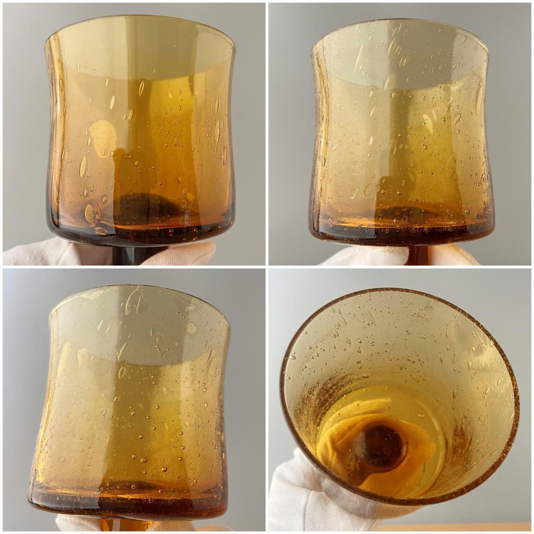 エリックホグラン BODA ガラス 脚付 花瓶 フラワーベース ビアグラス 2脚