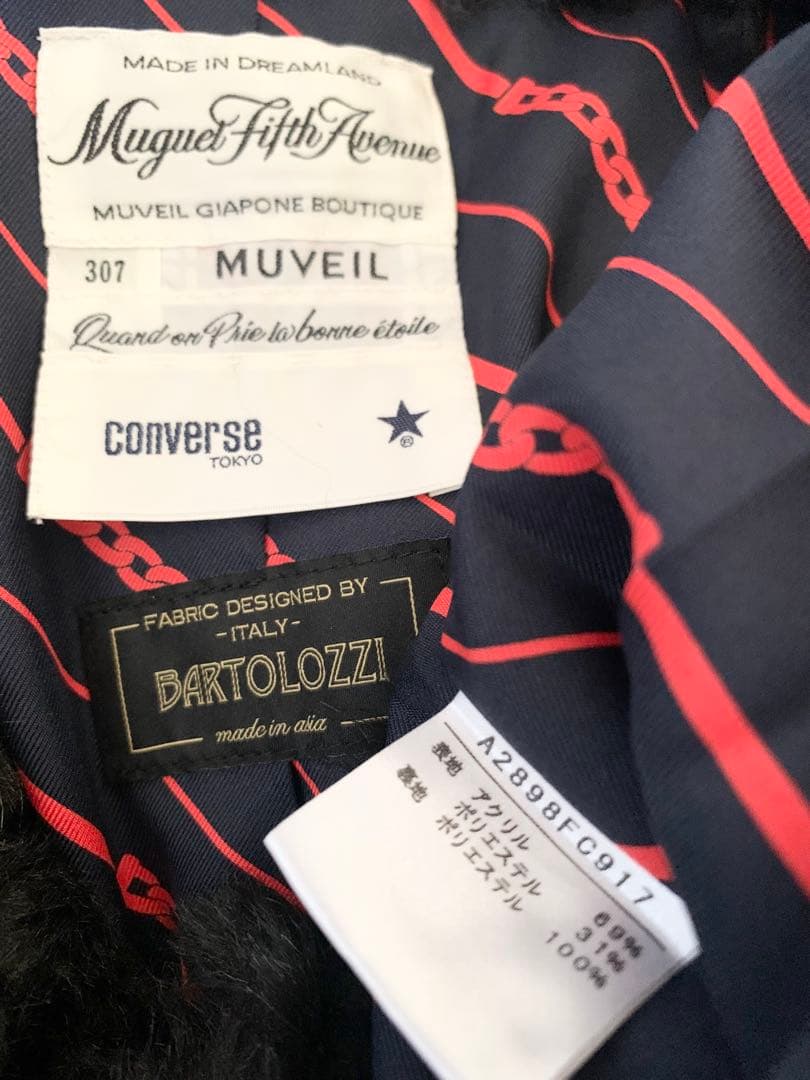 MUVEIL ミューベル✕CONVERSE TOKYO コンバース ファーコート