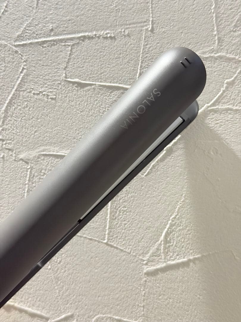 SALONIA 上位モデル スムースシャイン ストレートヘアアイロン グレー