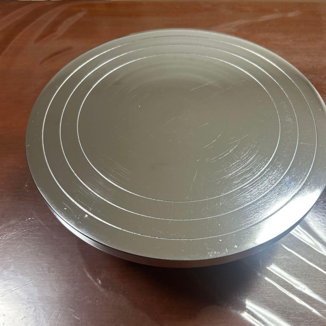 美品　プロ仕様　ケーキ回転台　鋳物