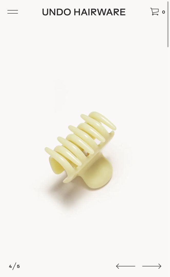 ヘアアクセサリー UNDO HAIRWARE No.2 Citron