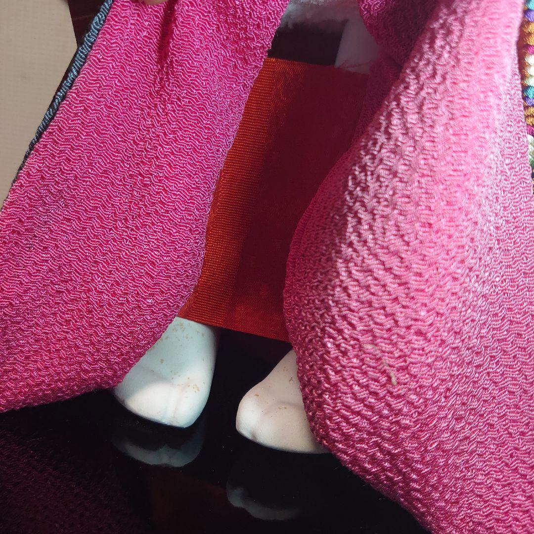 市松人形【春幸】日本人形　丹後ちりめん　謹製　手作り本仕立 全長約44cm